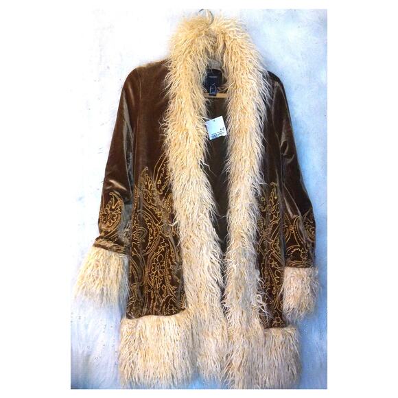 Forever 21 Penny Lane Version Of FP Still Water Moonglow Coat Size Small NEW - Picture 1 of 15